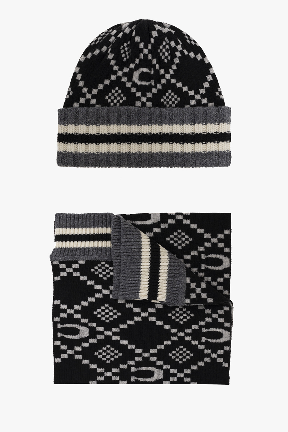 SchaferandweinerShops Israel Black Beanie scarf set Coach The coach jacket is a sideline staple turned streetwear must have